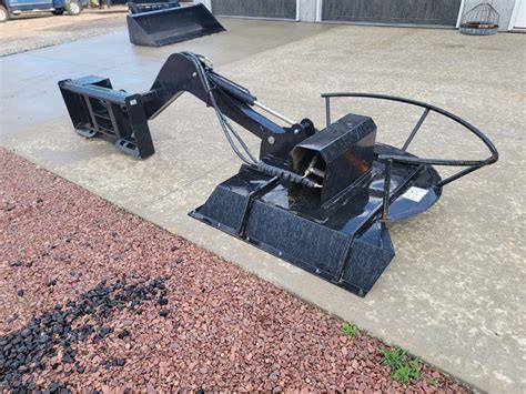 articulating brush cutter for skid steer|hydraulic mower attachment skid steer.